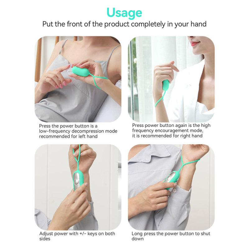 [Australia] - Sleep Aid Instrument, Handheld Insomnia Relief Device, USB Sleep Aid Machine for Improved Sleep, Pressure Anxiety (Lime) 