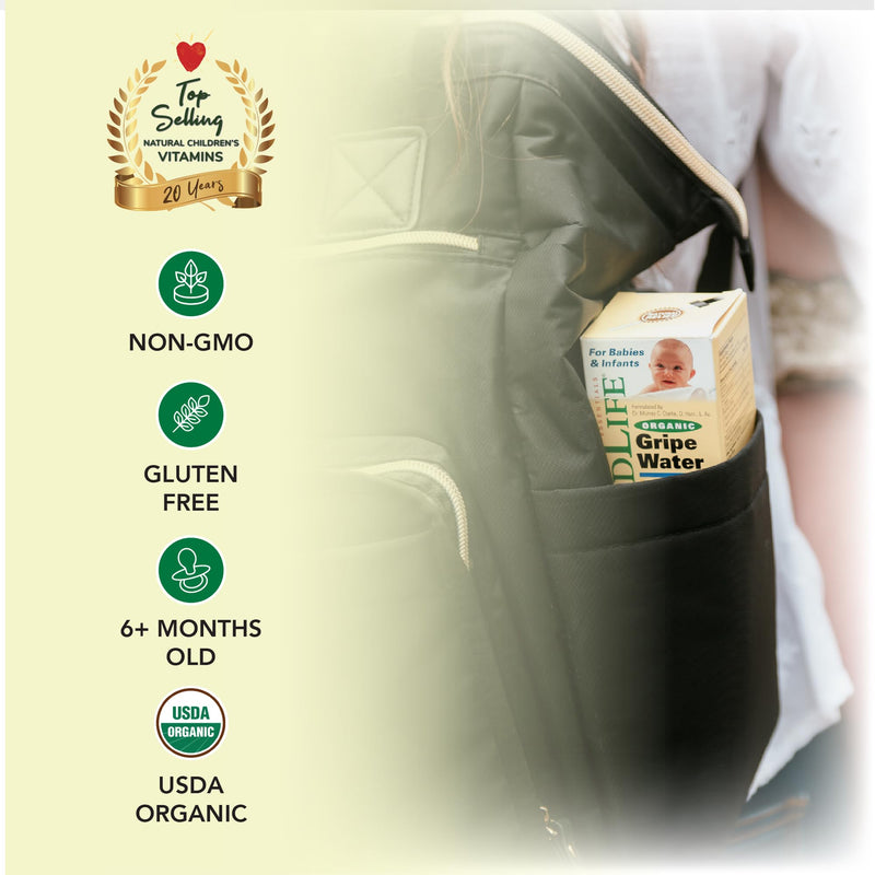 [Australia] - CHILDLIFE ESSENTIALS Organic Gripe Water for Babies - Gripe Water Newborn, Gas Drops for Newborns, Baby Drops for Gas & Colic Relief, Infant Gas Relief with Ginger, Fennel, Dill - 2 Fl Oz (Pack of 1) 2 Fl Oz (Pack of 1) 