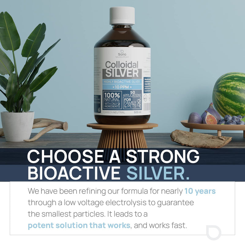 [Australia] - Colloidal Silver Liquid 8 fl oz 10 PPM - Bioactive Hydrosol Silver Water - Natural Immune Support Nano Sol Supplement Solution - Quality Ionic Minerals - Organic Structured Silver 8 Fl Oz (Pack of 1) 