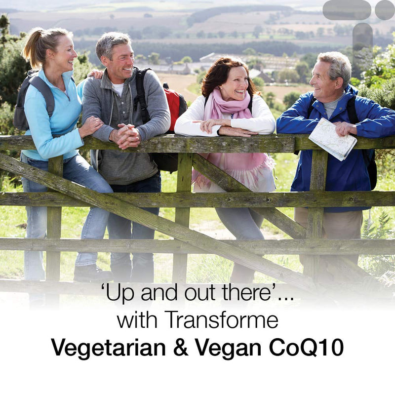 CoQ10 300mg with Vitamin B6 | 60 CoEnzyme Q10 Naturally Fermented Capsules | Vegetarian & Vegan | Natural Ingredients | Dairy & Gluten Free | Made in The UK by Transforme