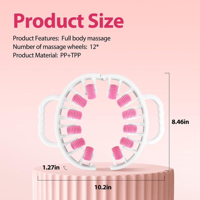 [Australia] - Massager Roller for Cellulite & Lymphatic Drainage – Fascia Muscle Roller Stick for Legs, Thighs, Calf – Deep Tissue Massage Tool for Pain Relief, Body Sculpting, Anti-Cellulite, Athletes Recovery 