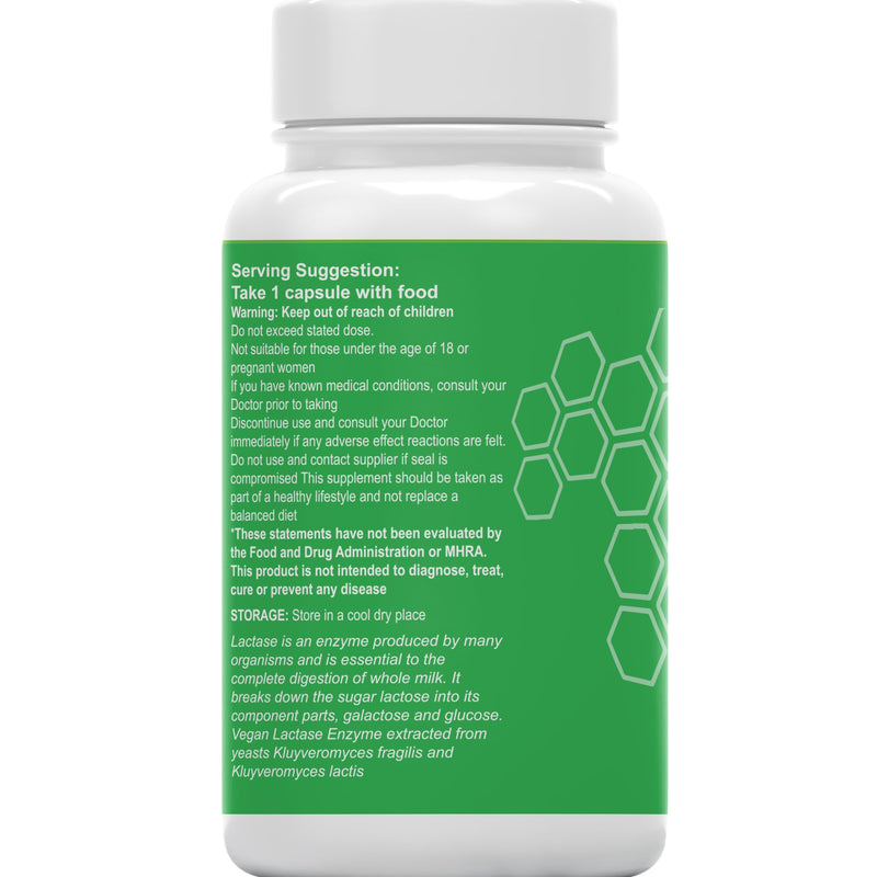 Liposomal Lactase Enzyme 15000FCC | 120 High Strength Lactase Capsules | Enzyme Tablets | Lactose Digestion | Digestive Enzyme Food Supplement