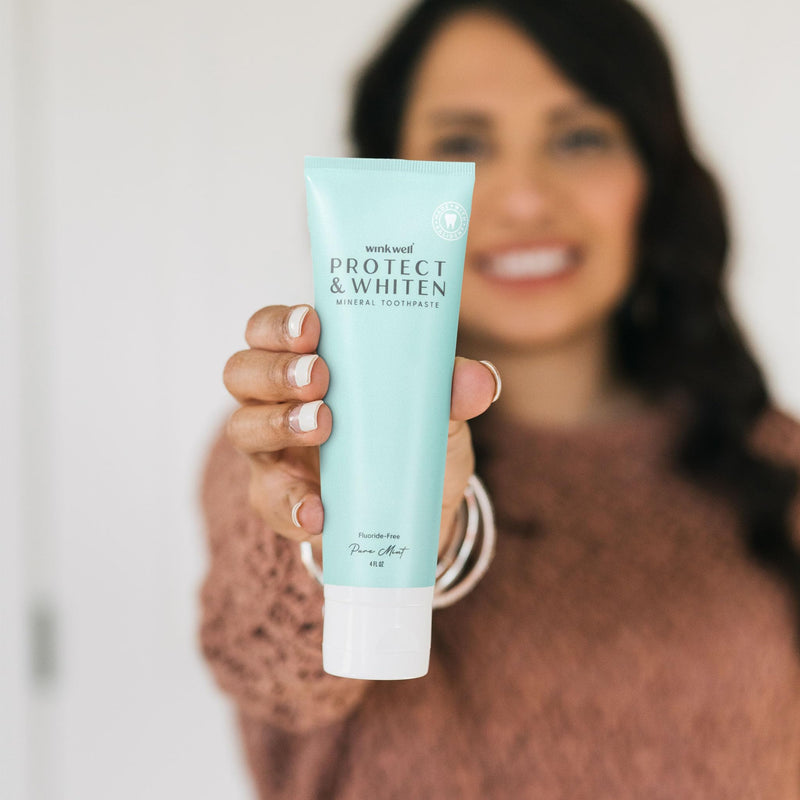 [Australia] - Wink Well Nano Hydroxyapatite Toothpaste- Protect & Whiten Remineralizing with Fresh Mint Flavor- 100% Natural Flouride Free for Adults & Kids- Vegan, 4Oz (1) 1 