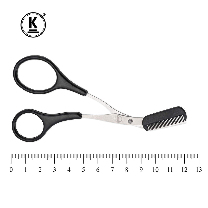 [Australia] - K-Pro eyebrow scissors - removable eyebrow comb scissors for men and women 