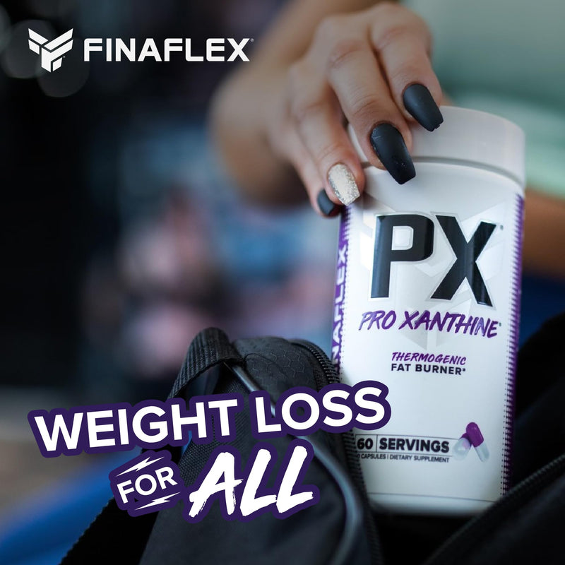 [Australia] - FINAFLEX PX PRO Xanthine - 60 Capsules - Thermogenic - Promotes Energy, Focus & Appetite Suppression - with Caffeine & TeaCrine - 60 Servings 