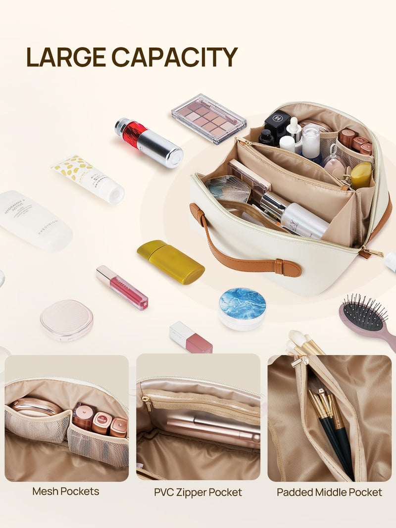 Telena Makeup Bags for Traveling, Cosmetic Bags for Women