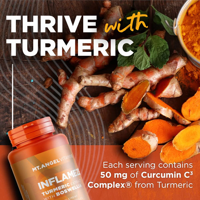[Australia] - Mt. Angel Vitamins - InFlamEze, Boswellia, Curcumin, Quercetin, Bromelain (60 Vegetarian Capsules) 