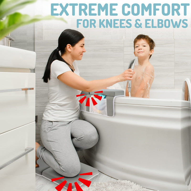 [Australia] - Baby Bath Kneeler, Baby Bath Kneeler and Elbow Rest Pad Set, Bath Kneeling Pad for Bathing Baby, Baby Bath Pad, Baby Bath Knee Pad, Knee Pad Bathing Baby, Baby Bath Cushion, Baby Bathroom Essentials 