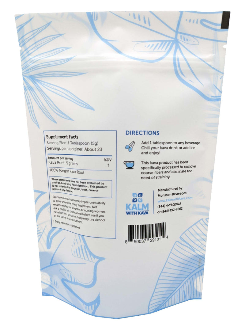 [Australia] - Kalm with Kava Pouni Ono Micronized Kava (4 oz.) 