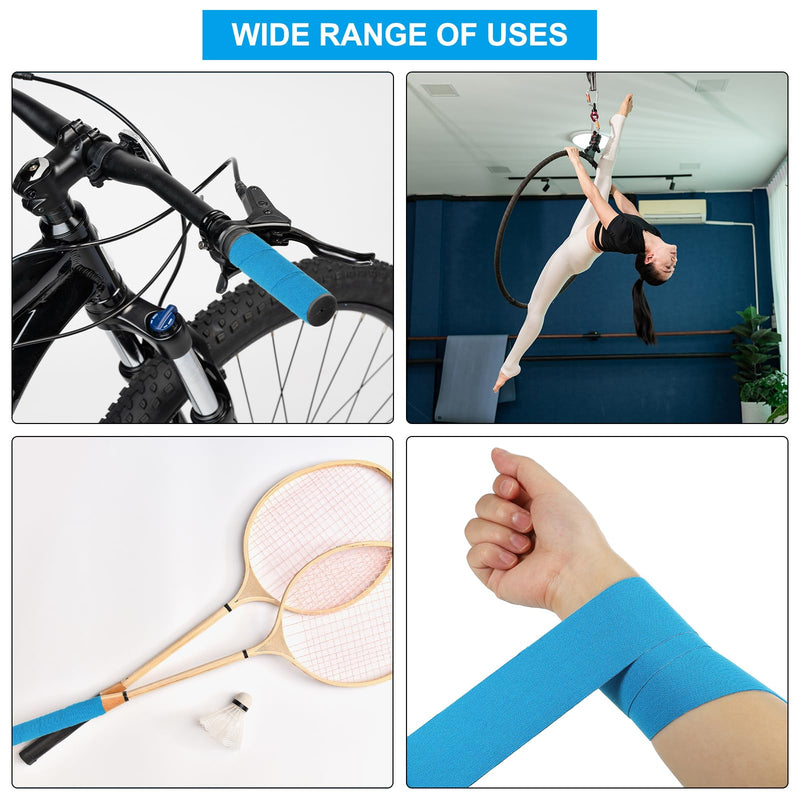 PATIKIL Aerial Hoop Tape, Athletic Tape Adhesive Non-Slip Grip Tape Yoga Rig Sports Tape for Wrapping Exercises Gymnastics Brown 16.4ft x 1 Inch