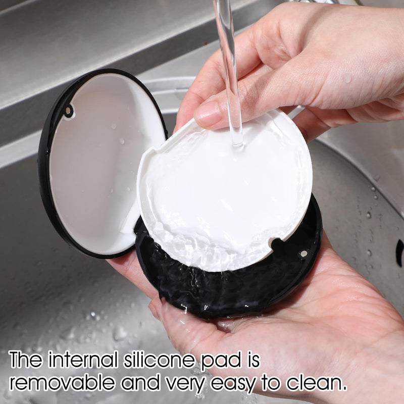 [Australia] - AOZUO Pack of 2 braces box, retainer case, tooth splint box, orthodontic mouth guard case with magnetic closure, soft silicone lining, aligner case for women, men, teenagers, adults 