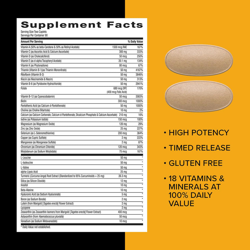 [Australia] - Mega Men Sport Multivitamin Caplets, Athletic Performance Nutrition, Muscle Function, Clinically Proven to Feel Better, Antioxidants, B Vitamins, Energy Production, Timed Release, 180 ct 180 Count (Pack of 1) 