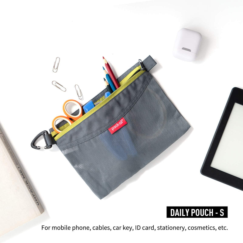 pack all Grey Bundle | Water Resistant 2 Pcs Shoe Bag & 3 Pcs Zipper Pouch Set for Travel, Home, Outdoor