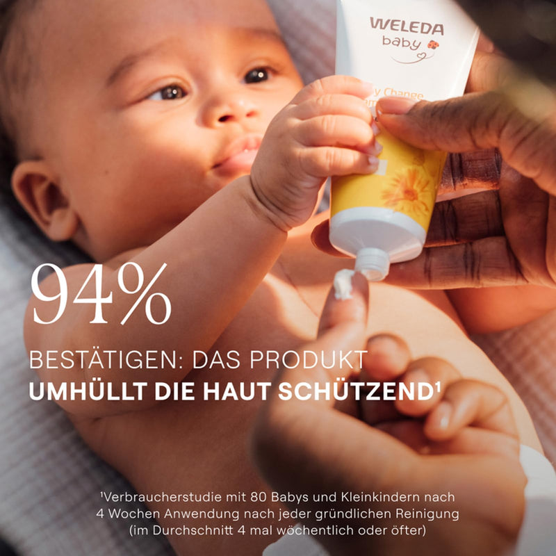 [Australia] - WELEDA Organic Baby Calendula Wound Protection Cream fragrance-free - natural cosmetic wound ointment/baby cream for protecting sensitive skin in the diaper area. Helps with redness, irritated skin & soreness (1x 75ml) 