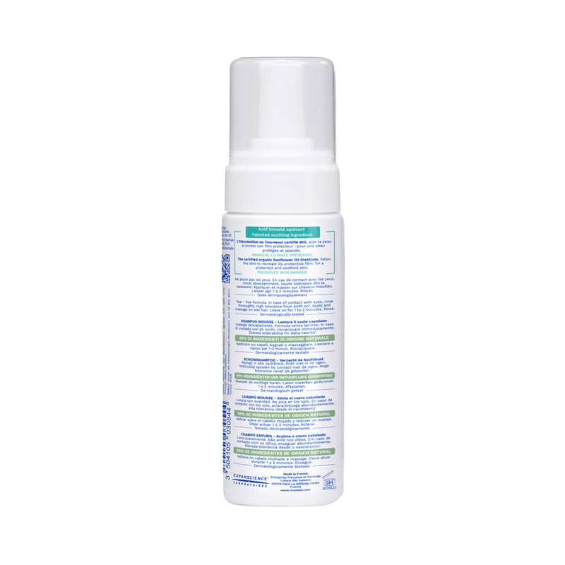[Australia] - Mustela Stelatopia Eczema-Prone Skin Foam Shampoo for Newborn & Baby with - with Natural Avocado & Sunflower Oil - Fragrance-Free & Tear Free - 5.07 fl. oz. 