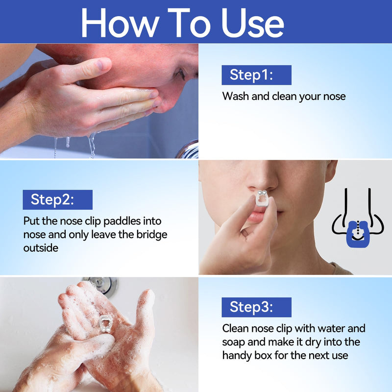 [Australia] - Anti Snoring Devices, Anngola Snoring Solution, Silicone Magnetic Anti Snoring Nose Clip, Effective Hale Breathing Aid, Stop Snoring to Restful Sleep(10 Pack) 
