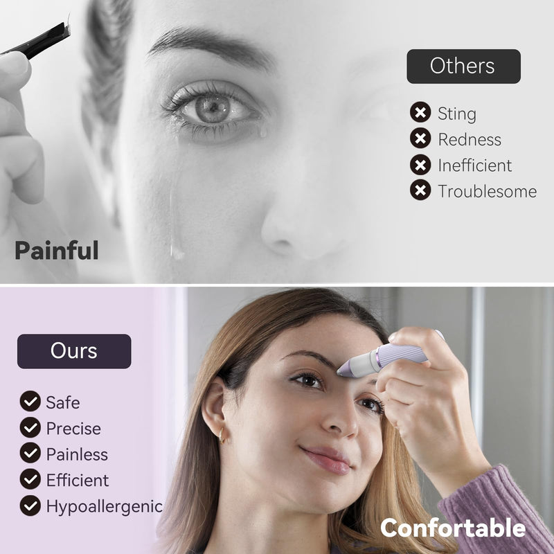 [Australia] - 2-in-1 Facial Hair Remover Kit for Women, Bautrium Electric Facial Shaver Eyebrow Razor Women with USB-C Cable & Storage Bag Rechargeable 