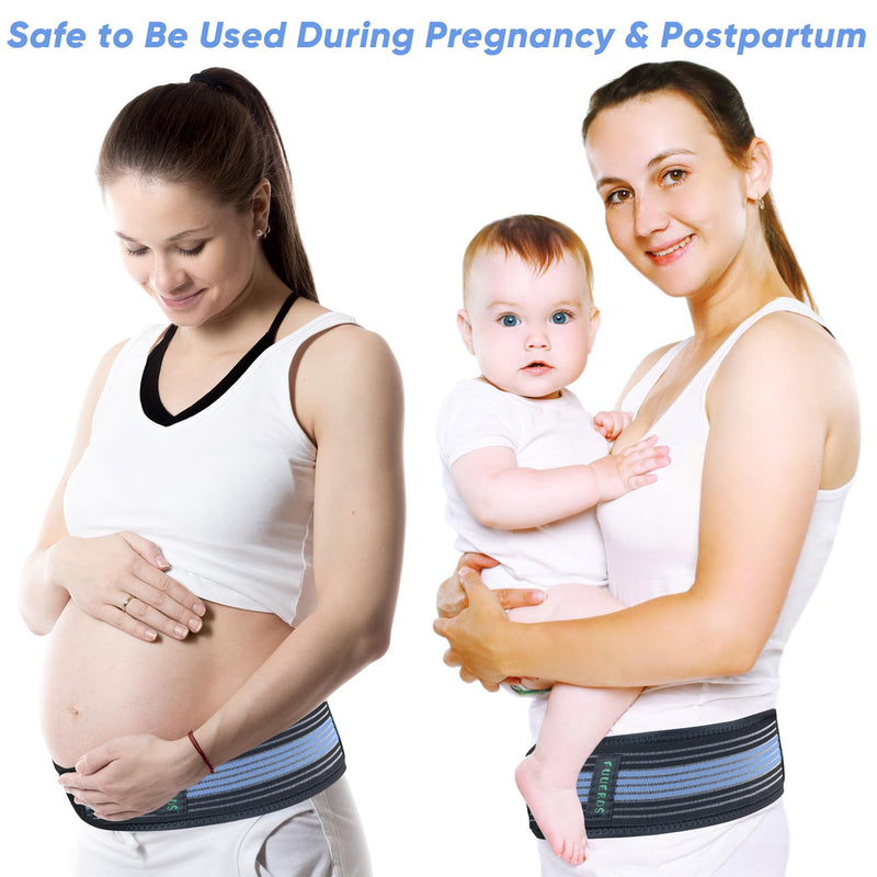 Sacroiliac SI Joint Hip Belt-Sciatica Belt for Women and Men,Pain Relief for Lower Back,Sacroiliac, Sciatic,Pelvic,Lumbar,Hip,Leg,Sacral Nerve(Blue XL-XXL Hip Size 47-56inch) XL/XXL (Fits Hip Size 47" - 57") Bule