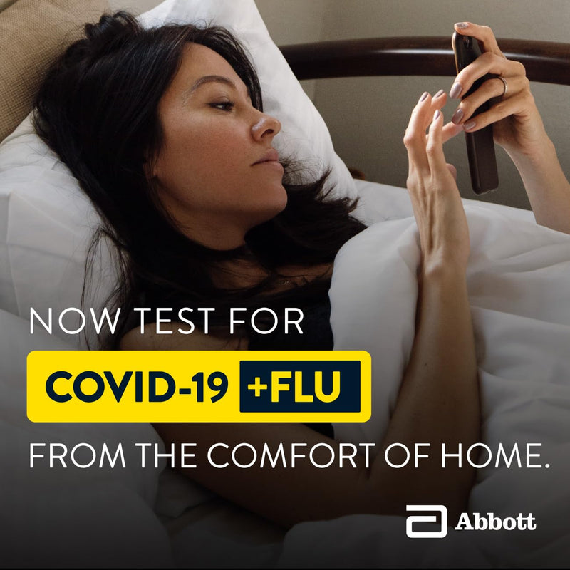 BinaxNOW COVID-19/Flu A&B Combo Self Test, Reliable COVID/Flu Home Test With 15 Minute Results, 2 Tests