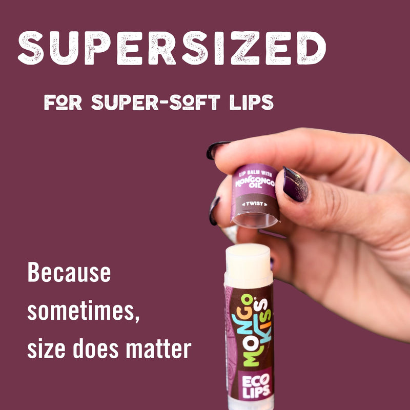 Eco Lips Mongo Kiss USDA Organic Lip Balm, Variety 7 pack | Blood Orange, Black Cherry, Pomegranate, Vanilla Honey, Peppermint, Strawberry Lavender, Yumberry | Mongongo Oil & Vitamin E 1 Count (Pack of 7)