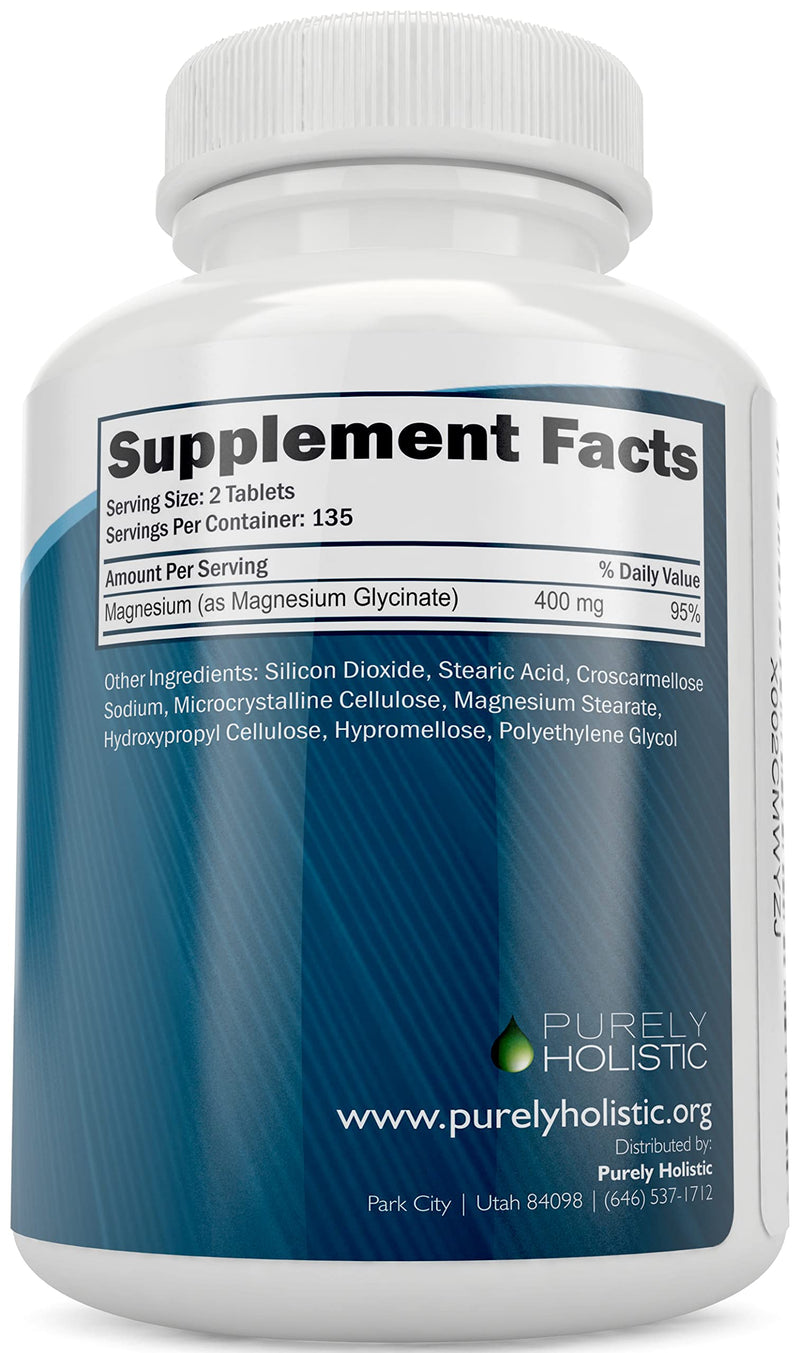 Magnesium Glycinate 400mg + Vitamin D3 125mcg K2 MK7 90mcg - 270 Tablets & 150 Capsules Bundle - Made in USA