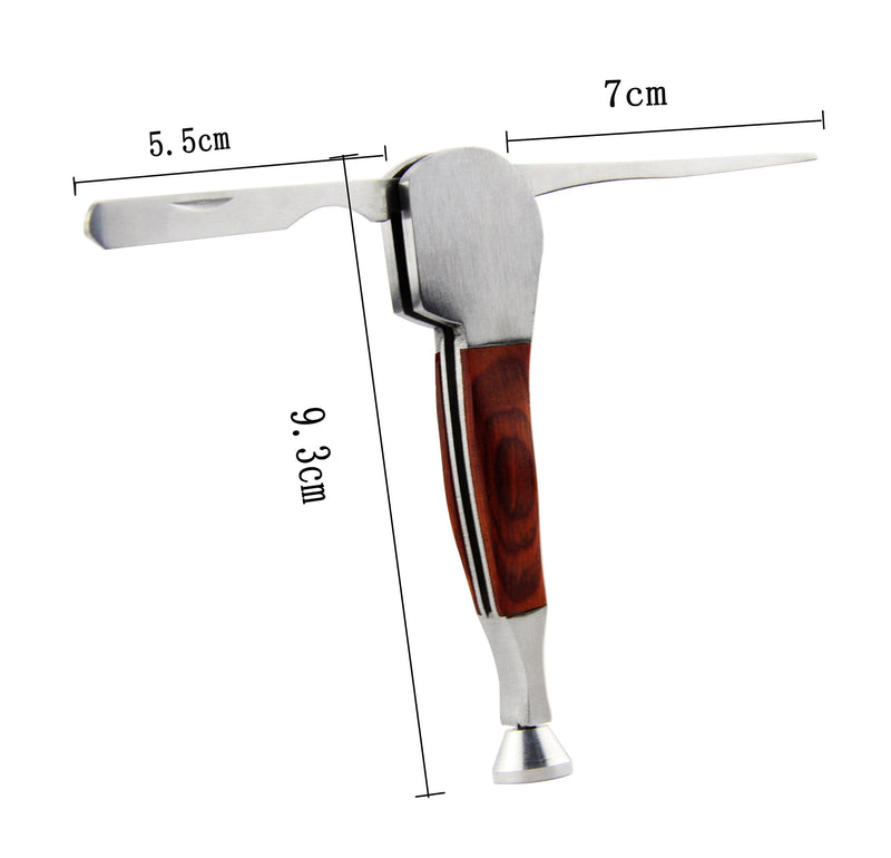 [Australia] - 3 in 1 Stainless Steel and Rosewood Tobacco/smoking Pipe Scraper Nozzle Cleaner Tamper Tool Set 