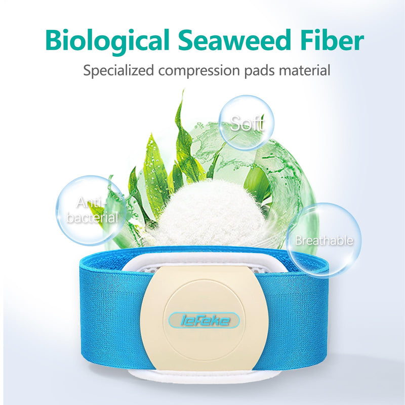 lefeke Umbilical Hernia Belt Baby Belly Button Band, Newborn Belly Wrap Truss, Infant Abdominal Binder for Children Kids, Adjustable Navel Belly Band Support Cord (Blue-S) S Blue