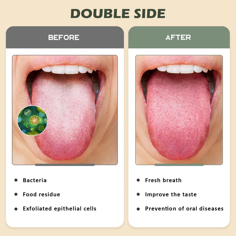 [Australia] - Tongue Scraper Cleaner PETA Approved Vegan Natural Eco Fiber Material 100% BPA Free Tongue Scrapers for Oral Care & Hygiene - 3 Count 
