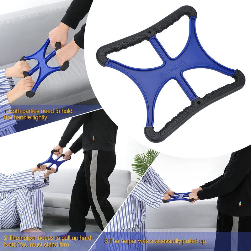 [Australia] - Liberty Lift Standing Aid for Elderly 450Lbs Weight Capacity Lift Assist Devices for Seniors (Black) Blue + Black 