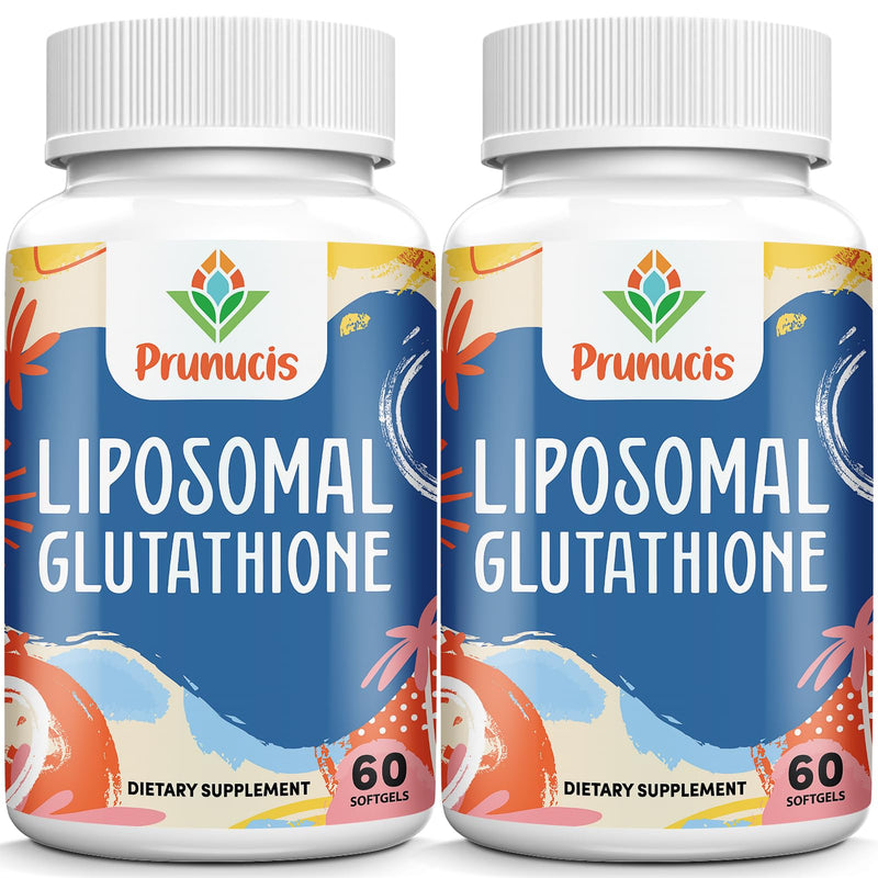 [Australia] - 2400MG Liposomal Glutathione, with Vitamin C, Milk Thistle & Alpha-Lipoic Acid, Master Antioxidants, Pure Reduced L-Glutathione - Immune System, Cell Repair, Energy, High Absorption, 120 Softgels 60 Count (Pack of 2) 