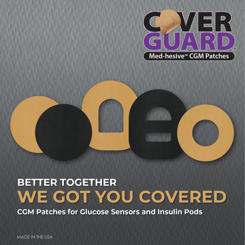 [Australia] - CGM Overpatch | Dexcom G7, Stelo | Tan Center-Cut Design| 25-Count | Waterproof Adhesive | Anti-Fray | Easy Application & Removal | Made in USA | Sensor Protection 