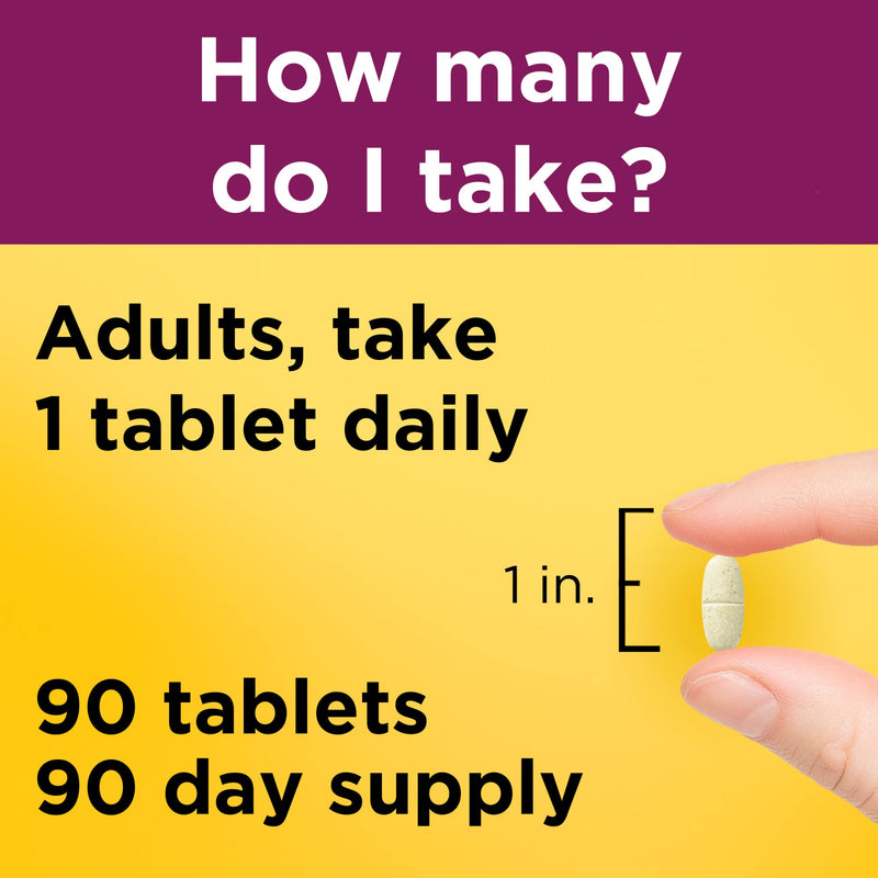 [Australia] - Nature Made Multivitamin For Her 50+ with No Iron, Womens Multivitamin for Daily Nutritional Support, Multivitamin for Women, 90 Tablets, 90 Day Supply 90 Count (Pack of 1) 