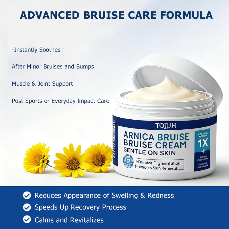 Arnica Bruise Cream Extra Strength,Fast-Acting for Bruising & Swelling on Thin Skin - Advanced Formula with Arnica Montana Vitamin K C & E - Soothing Hydrating for Face and Body 1pcs