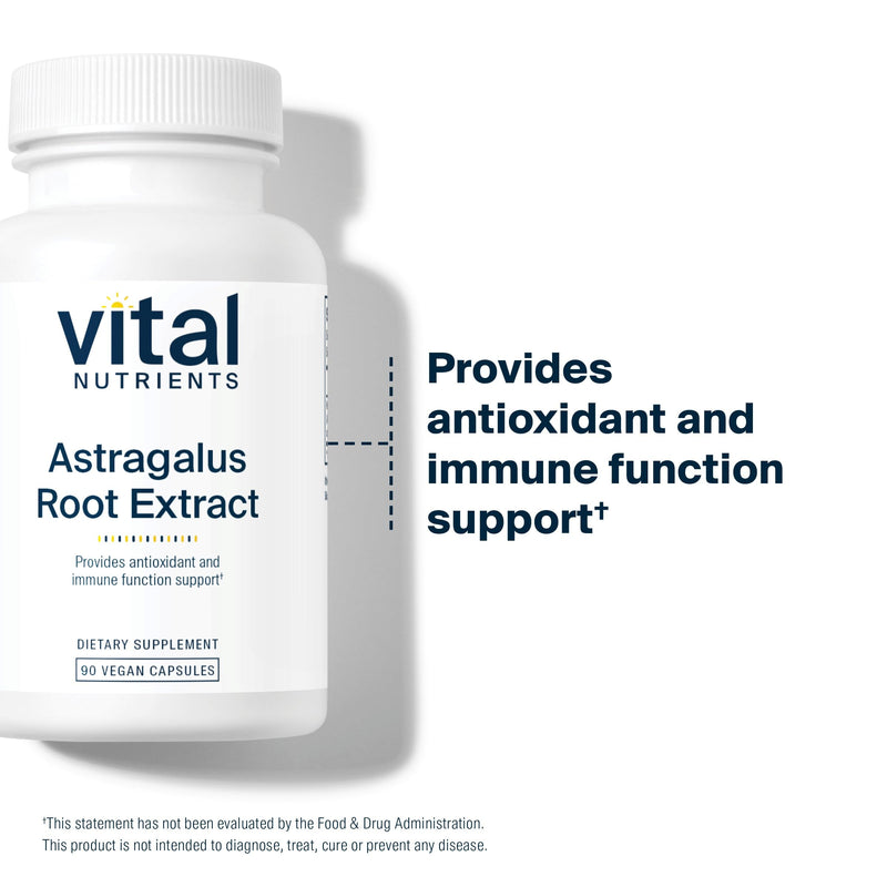 [Australia] - Vital Nutrients - Astragalus Root Extract - Vegan Formula - Herbal Support for The Immune System - 90 Vegetarian Capsules per Bottle - 300 mg 