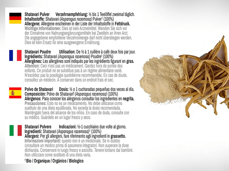 [Australia] - DR WAKDE'S Organic Shatavari Powder (Asparagus racemosa) - 100g (3.5oz) | Pure, Raw & Dried Powder | Ayurvedic Herb | Vegan | Nothing Added, Nothing Removed | Same Day Dispatch 6.25 Pound (Pack of 1) 