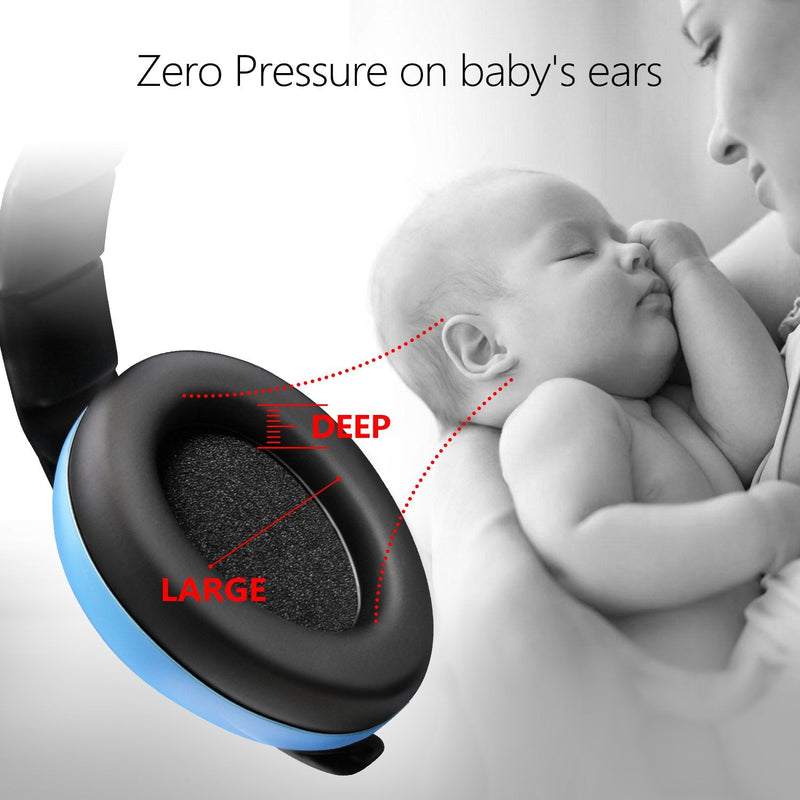 [Australia] - Baby Ear Protection Noise Cancelling Headphones for Babies for 3 Months to 3 Years (Blue) Blue 