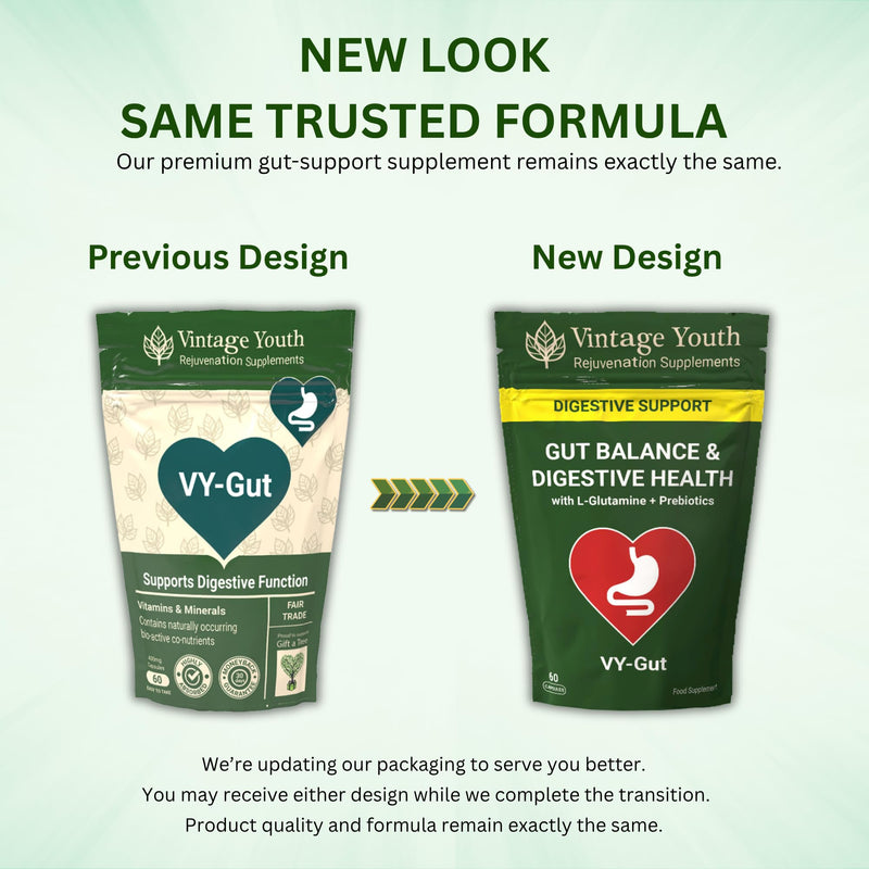 Digestive Enzyme & Prebiotic Supplement | Gut Health, Bloating & Gas Relief | With L-Glutamine, FOS, Bromelain, Lipase & Protease | Supports Digestion, Gut Flora & Nutrient Absorption | Vegan Capsules