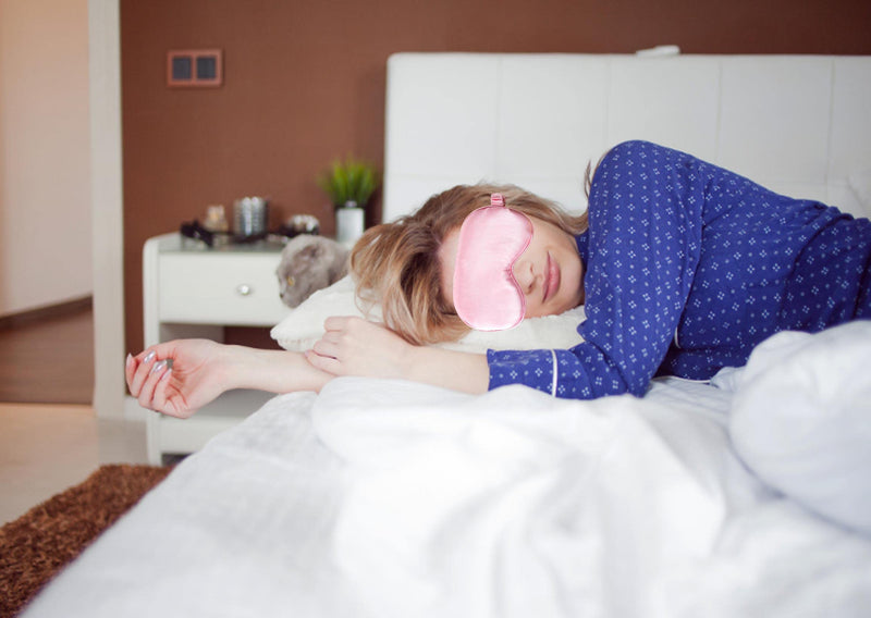[Australia] - Sleep Eye Mask for Sleeping,Soft and Comfortable Fabric, Eye Shade Cover for Travel,Nap,Night Pink One Size 
