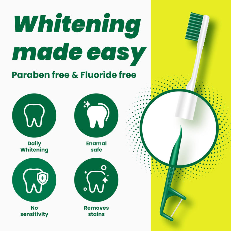 Disposable Mini Travel Toothbrushes，Prepasted On-The-Go Whitening,Individually Wrapped，Disposable，Prepasted Travel Toothbrushes- Peppermint Flavor -（24-Pack）