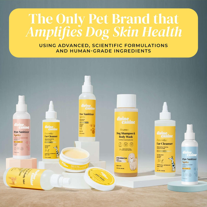 Heavenly Dog Shampoo & Body Wash - Anti-Itch - Dog Shampoos - pH Balanced Conditioning Dog Bath Blend with Collagen, Aloe, Coconut Milk, Vitamin E - Soothe Itchy Skin & Coat - 13.5oz - PawsPlanet Australia
