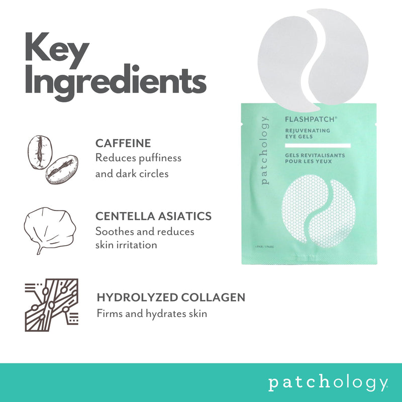 Patchology Patching All The Way Gift Set – Hydrating Gel Masks with Collagen, Retinol, Hyaluronic Acid & Vitamin C – Holiday Skincare Set with 5 Pairs for Puffy Eyes, Dark Circles & Fine Lines