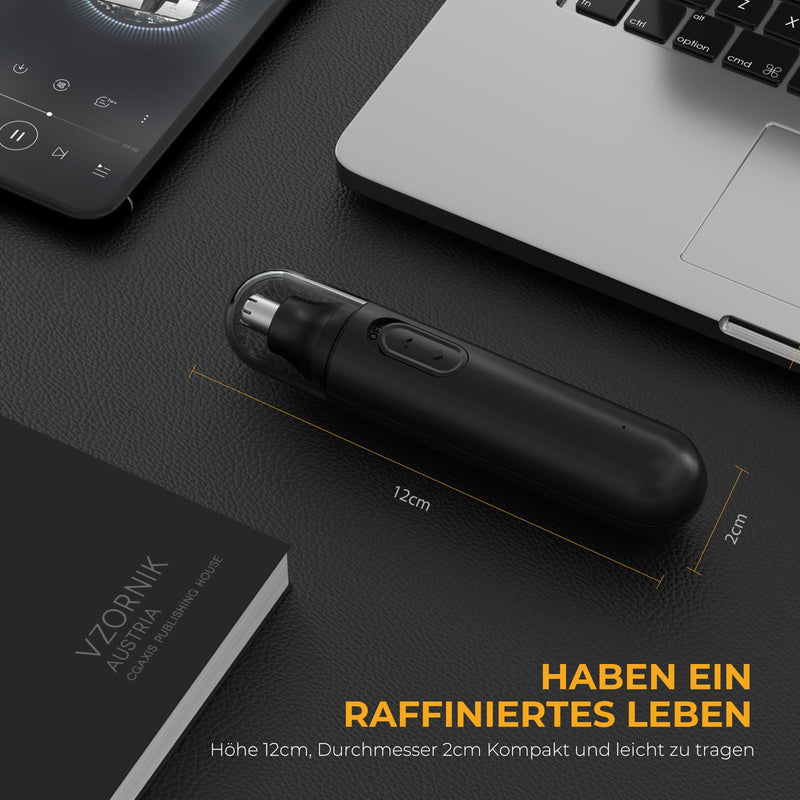 [Australia] - Nose Hair Trimmer-2023 Upgraded USB Rechargeable Nose Hair Trimmer Ear Hair Trimmer for Men and Women, IPX7 Waterproof Dual Blade Professional Painless Nose and Facial Hair Trimmer GE-3202 