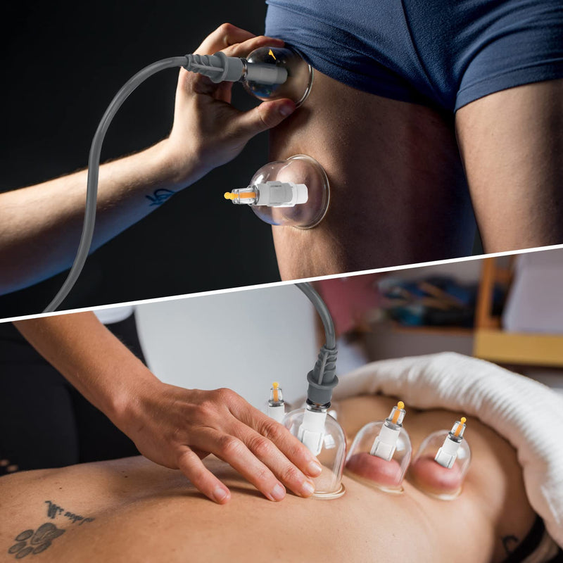 [Australia] - Cupping Set Professional Chinese Acupoint Cupping Therapy Sets Portable, Suction Hijama Cupping Set with Vacuum Magnetic Pump Cellulite Cupping Massage Kit 22-Cup Travel Case 