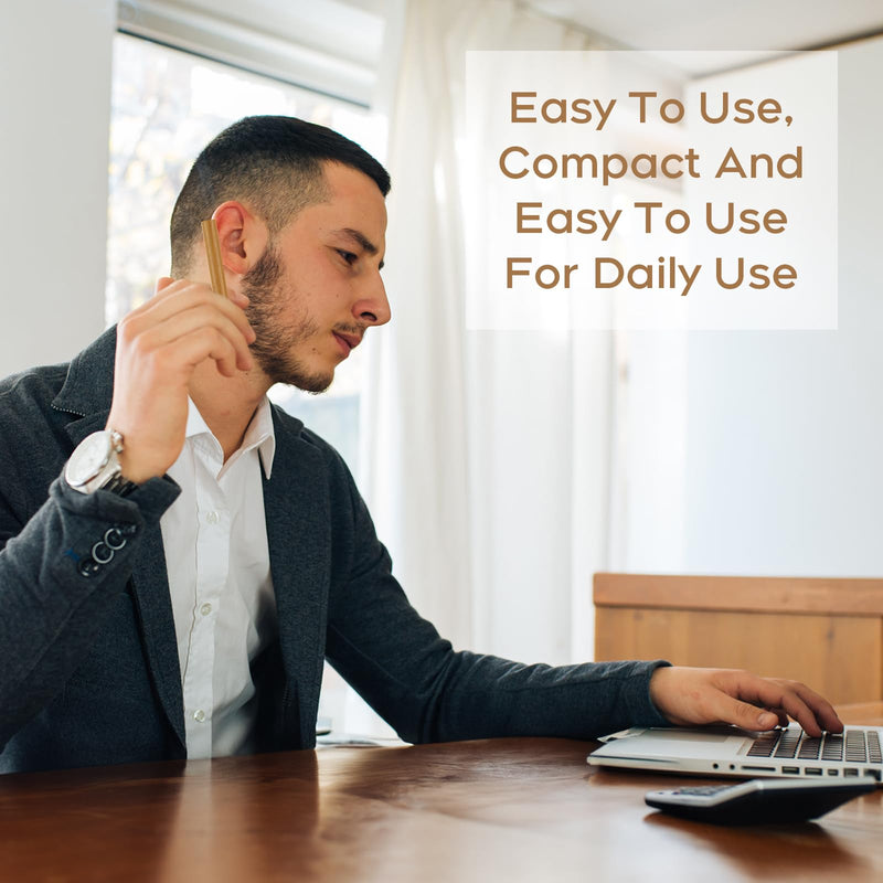 [Australia] - Quit Bad Habit Flavored Air Device, Refreshing Refresh,Natural Plant Extract, Upgraded Version,Wood-0521-3 Yellow 