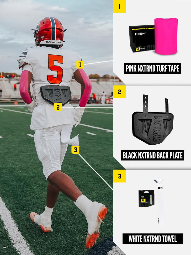 [Australia] - Nxtrnd TRF Turf Tape Football, Extra Wide Kinesiology Tape, Protects from Turf Burn (Pink) Pink 