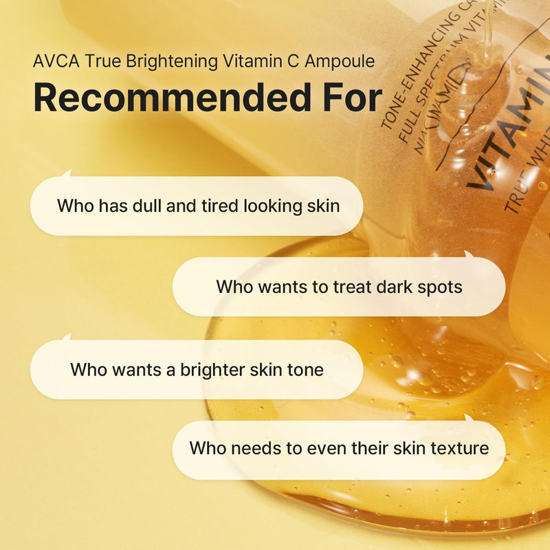 AVCA Vitamin C & Niacinamide Glow Correcting Serum 100ml (3.38 fl oz) – Dark Spot Repair, Brightening & Tone-Evening Antioxidant Facial Serum