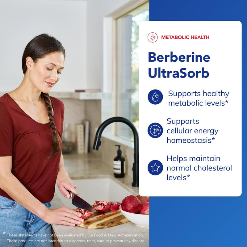 [Australia] - Pure Encapsulations Berberine UltraSorb - Enhanced Absorption Berberine Phytosome 550 mg - Supports Metabolic & Cardiometabolic Health* - 60 Capsules 
