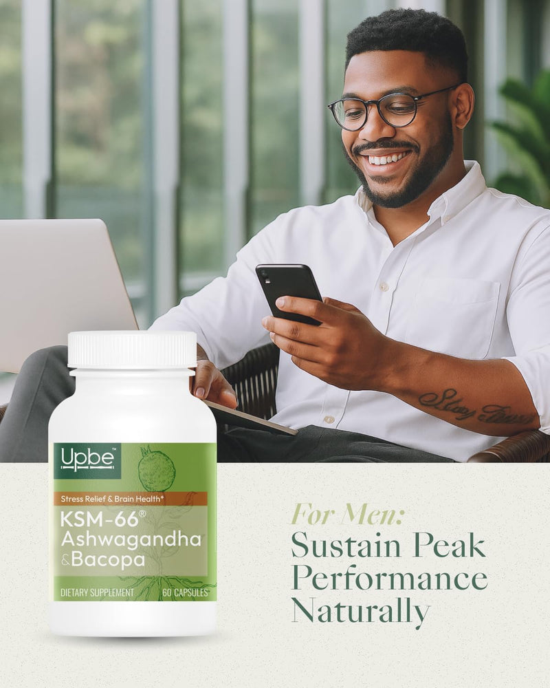 [Australia] - Ashwagandha Supplements for Women & Men - KSM-66¬Æ with Bacopa & Milk Thistle, 60 Vegan Capsules - Stress Relief, Mood, Cortisol Support, Extra Strength Ashwagandha Capsules 1 