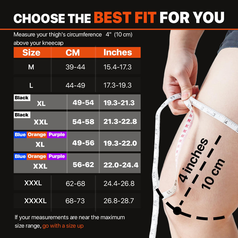 Knee Compression Sleeve, 2 Pack Knee Brace for Women Men Knee Pain Relief, Running Knee Support, Knee Braces for Meniscus Tear ACL Arthritis Recovery, Rodilleras para Gym Fitness (Black, Large) Gray/Black