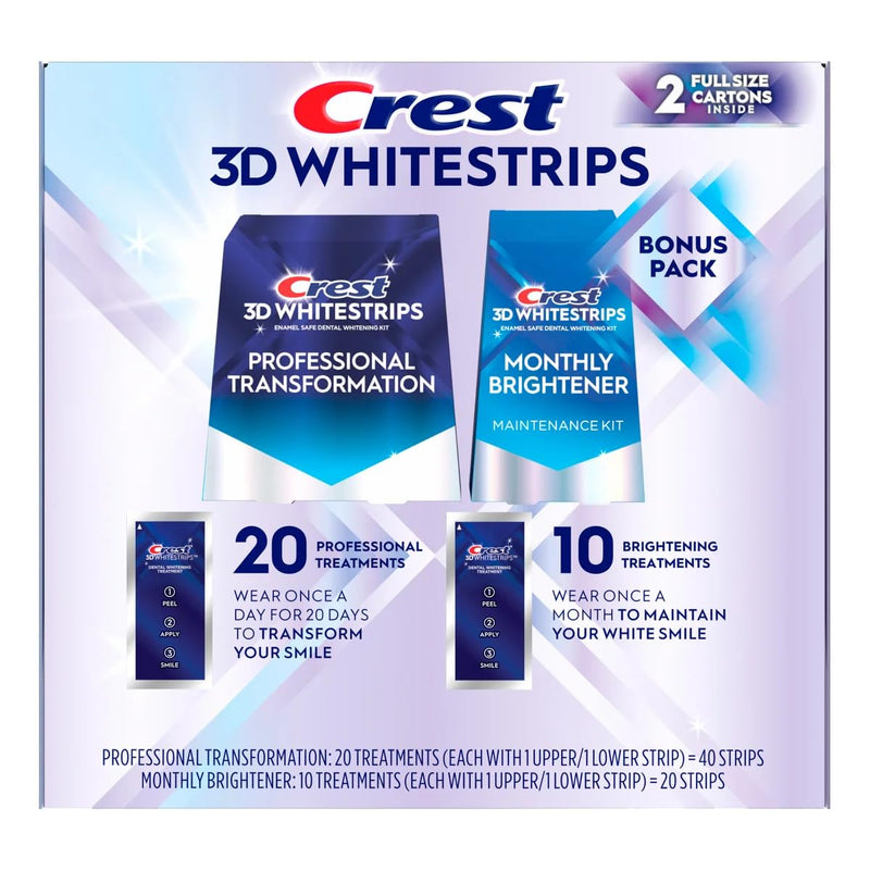 [Australia] - Crest 3D Whitestrips, 40 + 20 Strips 